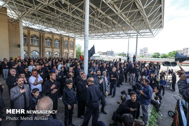 Zencan kentinde Hz. İmam Ali için matem töreni