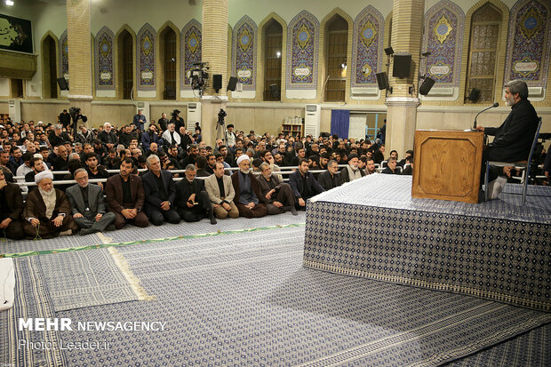 Mourning ceremony for Imam Ali (AS) with Leader in attendance