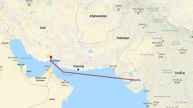 Map Of Iran And India – The World Map