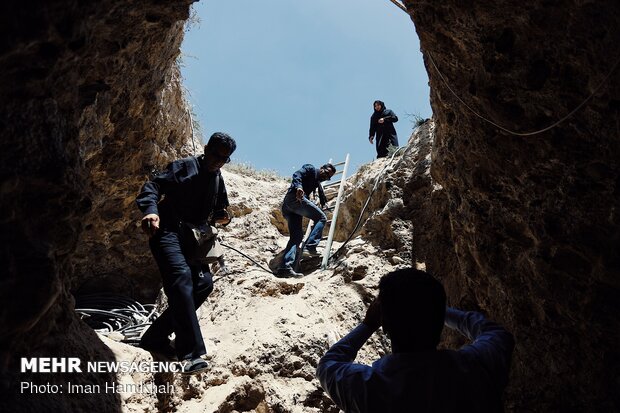 اكتشاف مدينة ثالثة تحت الأرض في همدان غرب إيران 