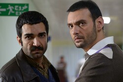 Reza Akbarpur (L) and Amir-Ali Danai won special mentions for their roles in “Appendix” directed by Hossein Namazi.