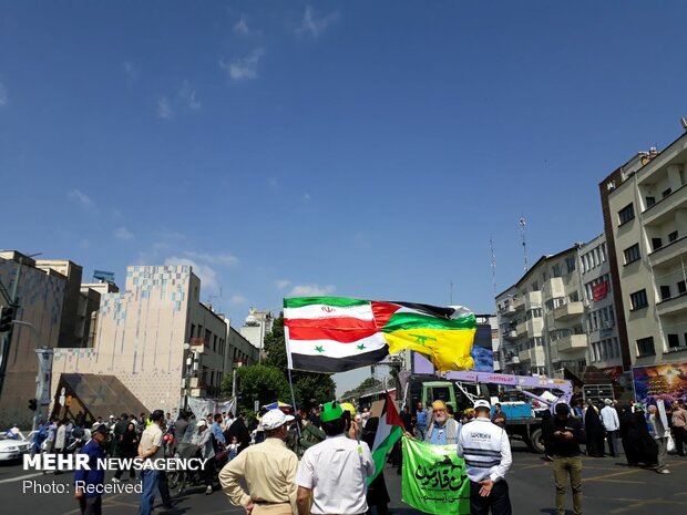 تصاویر ارسالی مخاطبان «مهر» از راهپیمایی روز جهانی قدس