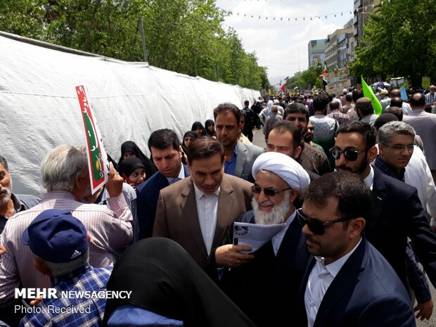 تصاویر ارسالی مخاطبان «مهر» از راهپیمایی روز جهانی قدس