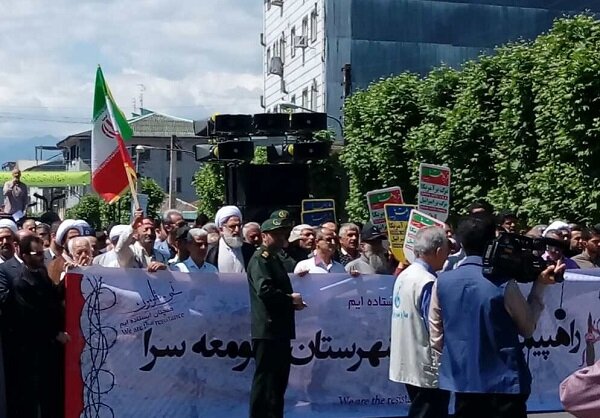راهیپمایی روز قدس در شهرهای گیلان