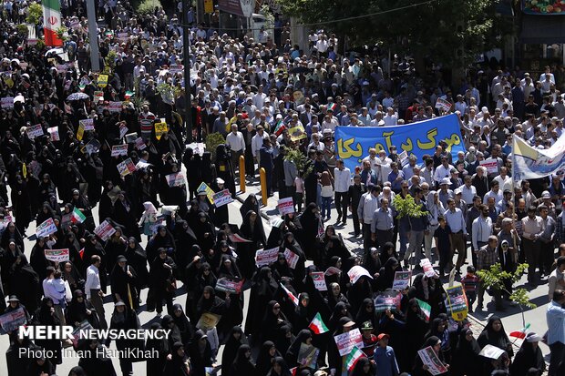 راهپیمایی روز جهانی قدس در همدان