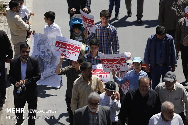 راهپیمایی روز جهانی قدس در همدان