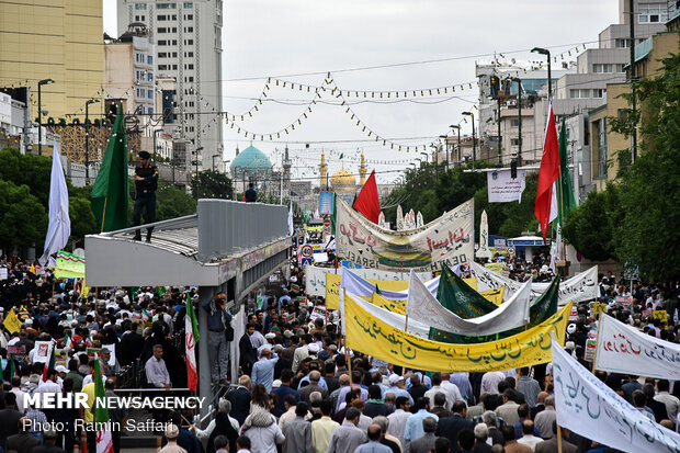 راهپیمایی روز جهانی قدس در مشهد