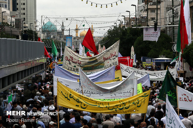 راهپیمایی روز جهانی قدس در مشهد