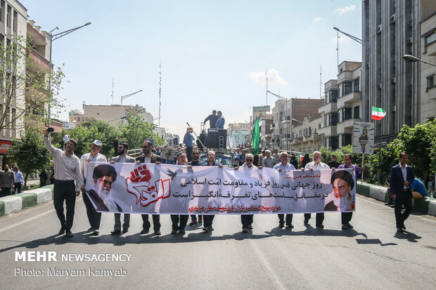 Iranian officials attend Quds Day rallies