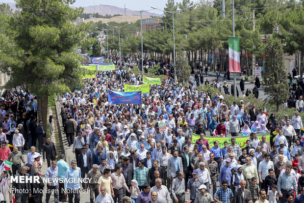 راهپیمایی روز جهانی قدس در بیرجند