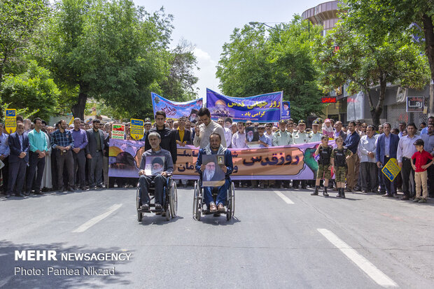 راهپیمایی روز جهانی قدس در شهرکرد