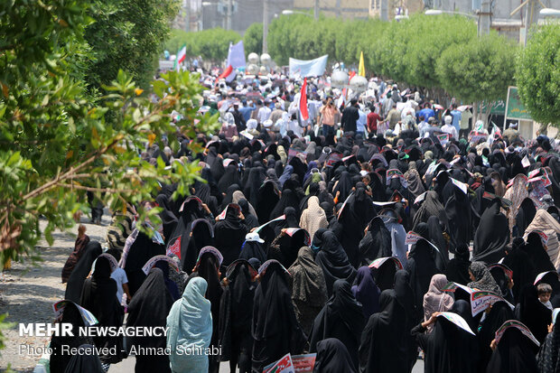 مردم خوزستان یک‌صدا آزادی «قدس» را فریاد زدند