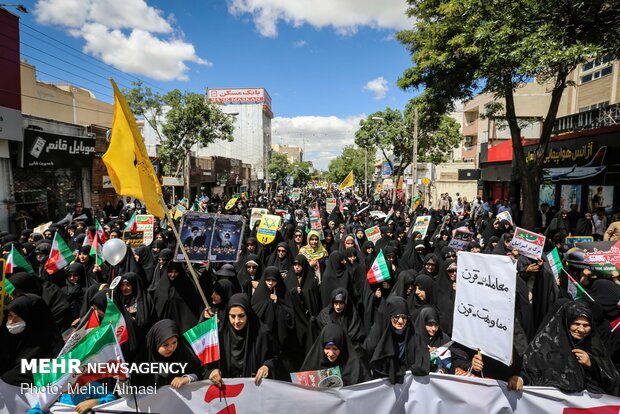 راهپیمایی روز جهانی قدس در زنجان