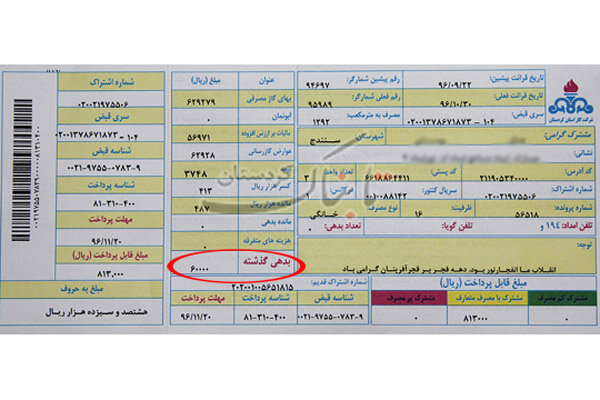 بدهی ۷۰ میلیارد ریالی مشترکان آملی به شرکت گاز