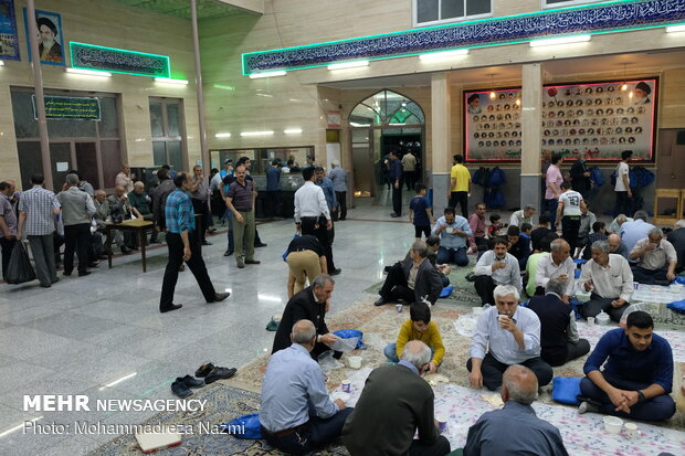 Simple iftar meal at mosques across the country