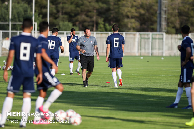 Team Melli's first training session with Marc Wilmots