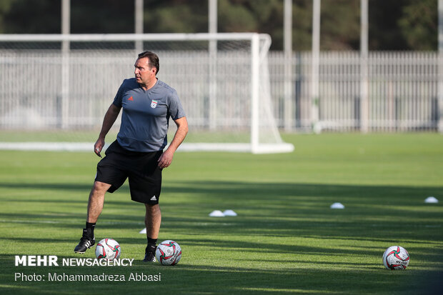 Team Melli's first training session with Marc Wilmots