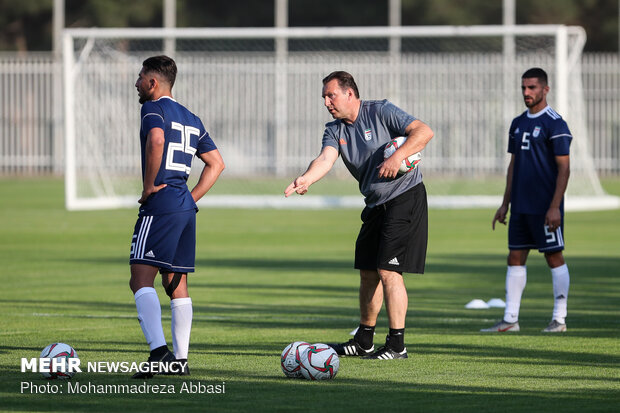 Team Melli's first training session with Marc Wilmots