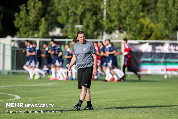 Team Melli's first training session with Marc Wilmots