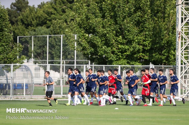 Team Melli's first training session with Marc Wilmots