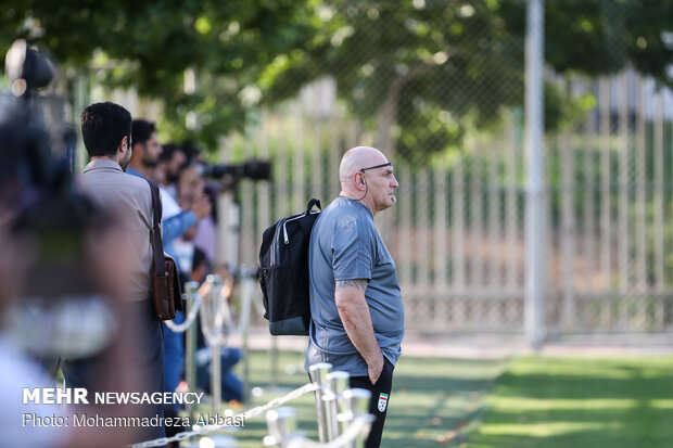 Team Melli's first training session with Marc Wilmots