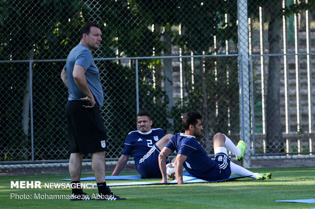 Team Melli's first training session with Marc Wilmots