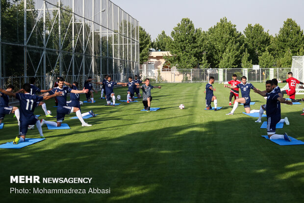 Team Melli's first training session with Marc Wilmots