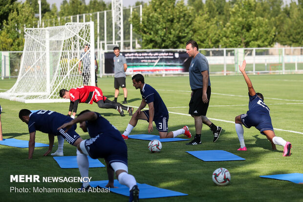 Team Melli's first training session with Marc Wilmots