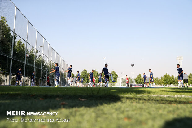 Team Melli's first training session with Marc Wilmots