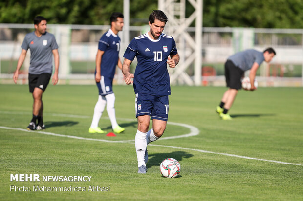 Team Melli's first training session with Marc Wilmots