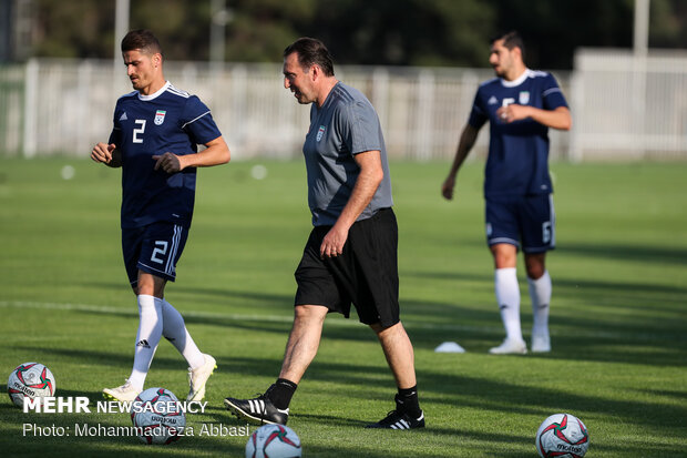 Team Melli's first training session with Marc Wilmots