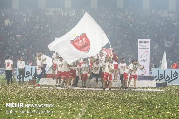 جشن قهرمانی پرسپولیس در جام حذفی