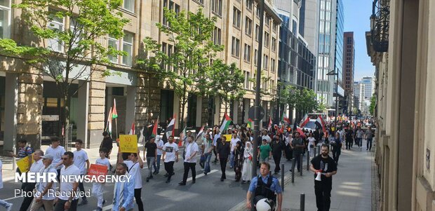 راهپیمایی روز قدس در فرانکفورت آلمان