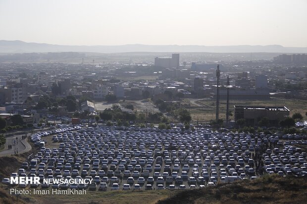 Eid al-Fitr prayers in Hamedan prov.