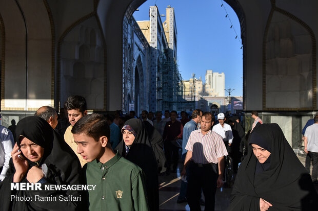 Eid al-Fitr prayers in Imam Reza (AS) holy shrine