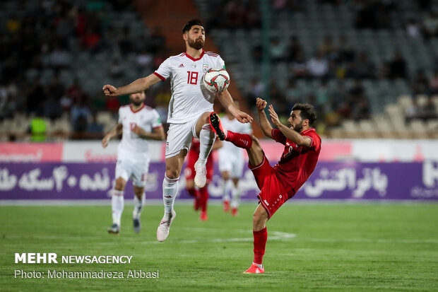 Iran, Syria friendly football match in Tehran