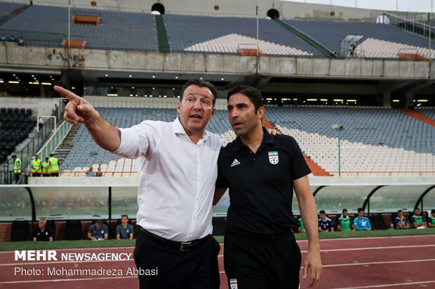 Iran, Syria friendly football match in Tehran