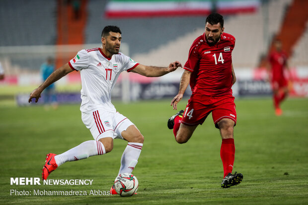 Iran, Syria friendly football match in Tehran