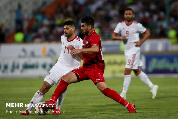 Iran, Syria friendly football match in Tehran