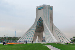 A view of Azadi Tower