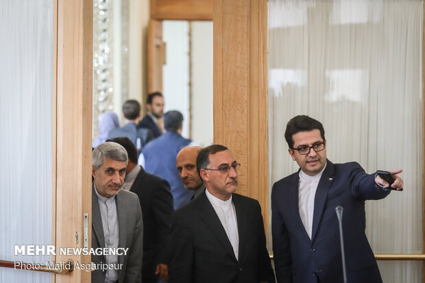 Press conference of Iran's Zarif, German's Maas in Tehran
