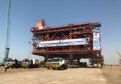 South Pars platform 14B shipped to be installed on offshore spot