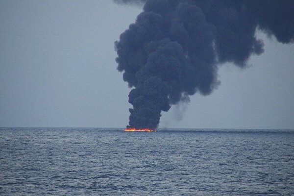 انفجار ناقلة في بحر قزوين 