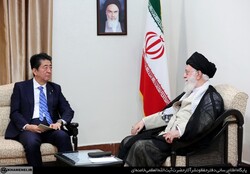 Iran supreme leader and Abe Shinzo Japan's PM