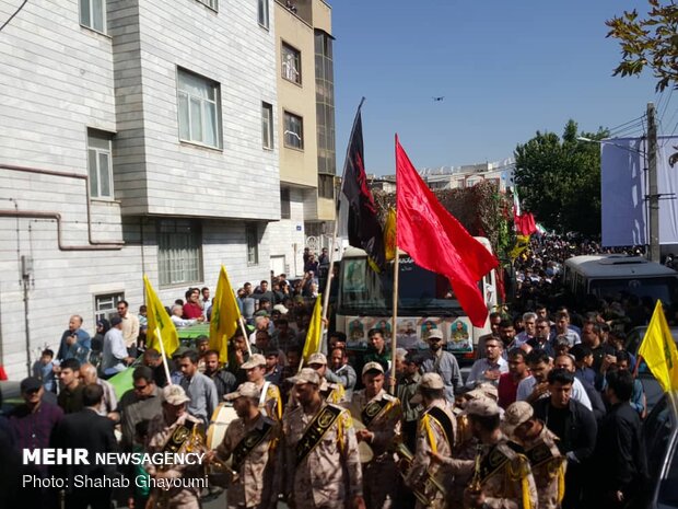 تشییع پیکر مطهر شهید مدافع حرم «محمد جنتی»