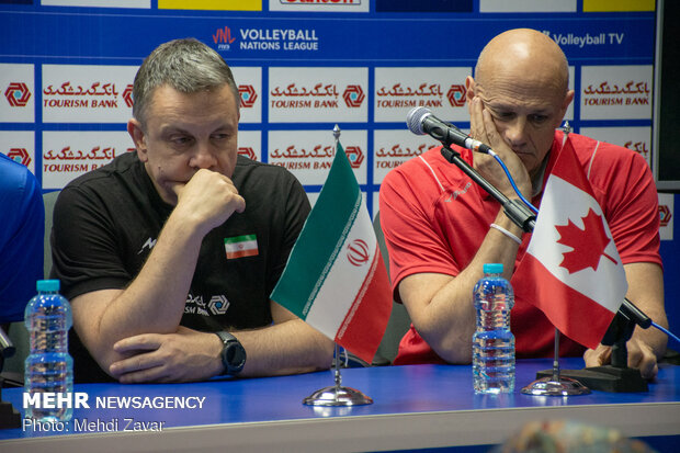 تمرین و نشست خبری تیم ملی والیبال ایران