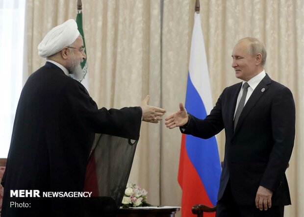 Rouhani meet Putin to in Bishkek