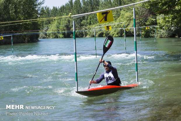 Cano Slalom competition in SW Iran