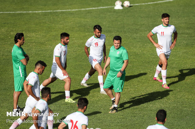 Iran U23 football team first training under Majidi