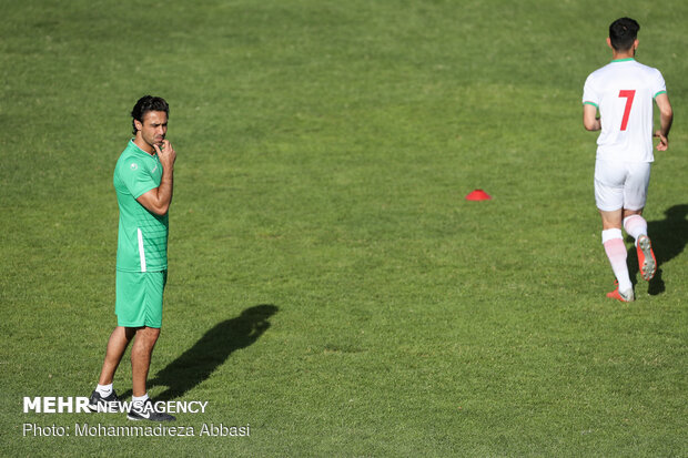 Iran U23 football team first training under Majidi